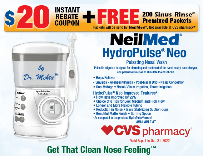 Hydropulse Neo At Cvs Neilmed Pharmaceuticals Inc